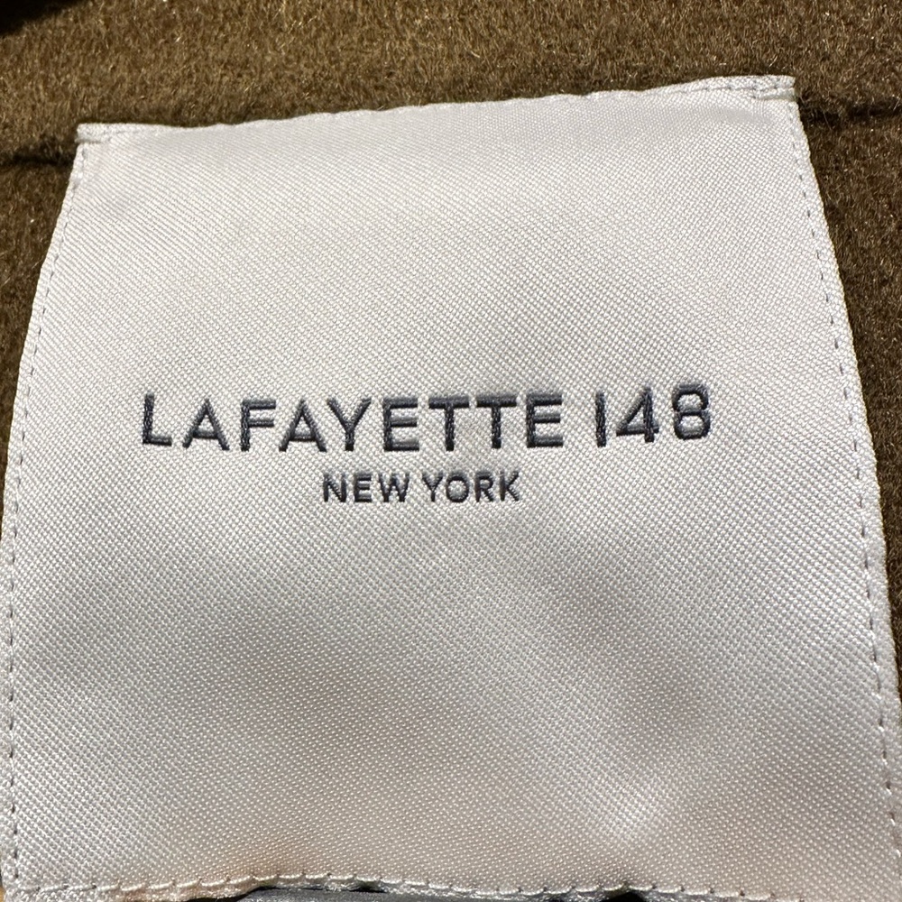 Lafayette 148 New York Tan Wool Coat - Picture 4 of 7